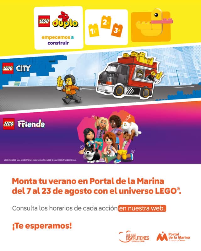 Promoción LEGO en Portal de la Marina agosto 2025